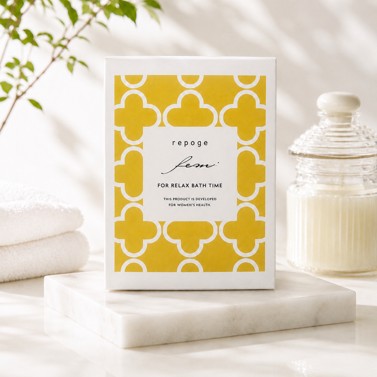 手軽によもぎ蒸し気分が楽しめる入浴料】FOR RELAX BATH TIME フォー